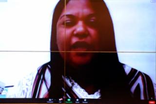 Premiação Concurso Lei Maria da Penha e encerramento dos 21 Dias de Ativismo. Professora, Jaqueline Aparecida dos Santos