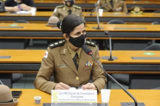 Audiência Pública - Protocolo adotado pela PM na Prevenção da violência doméstica. Fernandes	Coronel PM e Comandante da Academia de Polícia Militar (APM) da Polícia Militar de Minas Gerais (PMG), Cleyde da Conceição Cruz