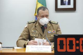 Audiência Pública - Protocolo adotado pela PM na Prevenção da violência doméstica. Coronel PM e Chefe do Estado-Maior da Polícia Militar de Minas Gerais (PMMG), Eduardo Felisberto Alves