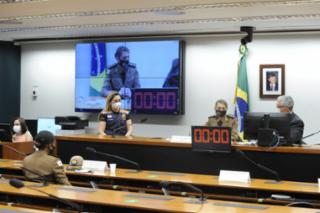 Audiência Pública - Protocolo adotado pela PM na Prevenção da violência doméstica. Coronel PM e Corregedora da Polícia Militar de Minas Gerais (PMMG), Silma Regina Gomes da Rocha Oliveira