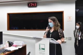 Ato pela assinatura da Convenção 190 da OIT - Organização Internacional do Trabalho sobre violência e assédio no trabalho. Lara Cordeiro - Mestre de Cêrimonia