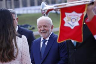 Chegada do presidente eleito, Luiz Inácio Lula da Silva, para a cerimônia de posse. Presidente da República, Luiz Inácio Lula da Silva