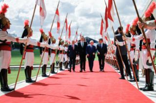 Chegada do presidente eleito, Luiz Inácio Lula da Silva, para a cerimônia de posse