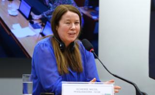 Reunião com representantes da Divisão de Gestão e Orçamento do Comitê de Governança Pública da Organização para a Cooperação e Desenvolvimento Econômico (OCDE). Pesquisadora - OCDE, Scherie Nicol