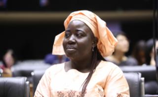 Homenagem ao dia Internacional da Mulher. Embaixadora do Senegal no Brasil,  Aminata Fall Cissé.