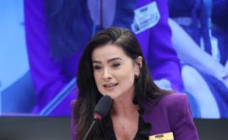 Audiência Pública - Autorização pela ANVISA do medicamento Elevidys no tratamento da doença Distrofia Muscular de Duchenne. Presidente - Comissão de Direito Médico da Associação Brasileira de Advogados, Maria Carolina Martins Mynssen Miranda de Freitas.