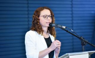 Aula Magna do Curso Orçamento Mulher. Subsecretária de Temas Transversais da Secretaria de Orçamento Federal do Ministério do Planejamento e Orçamento, Elaine de Melo Xavier