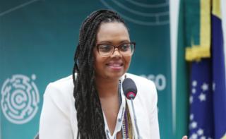 Fórum Brasileiro de Microempreendedorismo em Brasília - Aliança Empreendedora. CEO da Plataforma PretaHub e Presidente do Instituto Feira Preta, Adriana Barbosa