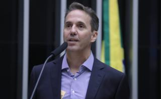 Homenagem aos 35 anos do domínio ".br". Diretor de Serviços e de Tecnologia do Núcleo de Informação e Coordenação do Ponto BR – NIC.br, Frederico Neves