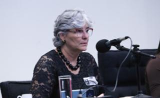 Simpósio - Diálogos entre o Observatório Nacional de Mulheres na Política e o projeto De Olho nas Urnas. Reitora da UFGO, Angelita Pereira de Lima