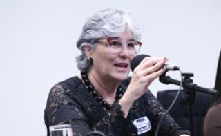 Simpósio - Diálogos entre o Observatório Nacional de Mulheres na Política e o projeto De Olho nas Urnas. Reitora da UFGO, Angelita Pereira de Lima