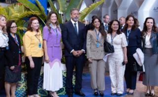 1ª Reunião de Mulheres Parlamentares. Dep. Flávia Morais (PDT - GO),  Secretária-Geral Das Relações Exteriores, Embaixadora Maria Laura Da Rocha, Dep. Fernanda Pessoa (UNIÃO - CE), Dep. Greyce Elias (AVANTE - MG), Presidente da Câmara dos Deputados, Arthur Lira, Dep. Yandra Moura (UNIÃO - SE), Dep. Rosângela Reis (PL - MG), Dep. Carmen Zanotto (CIDADANIA - SC) e Senadora, Professora Dorinha Seabra (UNIÃO - TO)