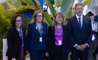 1ª Reunião de Mulheres Parlamentares. Secretária-Geral Das Relações Exteriores, Embaixadora Maria Laura Da Rocha, Deputada da Itália, Annarita Patriarca (FI), Deputada da Itália, Valentina Gio (PD - IDP) e Presidente da Câmara dos Deputados, Arthur Lira