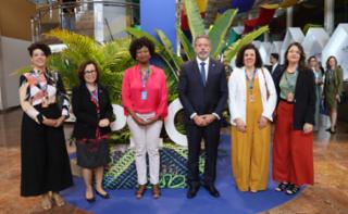 1ª Reunião de Mulheres Parlamentares. Secretária-Geral Das Relações Exteriores, Embaixadora Maria Laura Da Rocha, Representante da ONU, Ana Carolina Querino, Presidente da Câmara dos Deputados, Arthur Lira