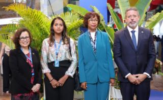 1ª Reunião de Mulheres Parlamentares. Secretária-Geral Das Relações Exteriores, Embaixadora Maria Laura Da Rocha, Deputada de Cabo Verde, Mircéa Delgado (MpD), Presidente da Câmara dos Deputados, Arthur Lira
