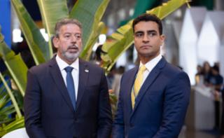 1ª Reunião de Mulheres Parlamentares. Presidente da Câmara dos Deputados, Arthur Lira  e o Prefeito de Maceió, João Henrique Caldas