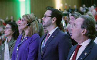 1ª Reunião de Mulheres Parlamentares. Diretor-geral da Câmara dos Deputados, Celso de Barros Correia Neto