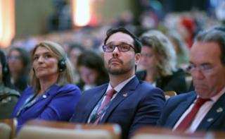 1ª Reunião de Mulheres Parlamentares. Diretor-geral da Câmara dos Deputados, Celso de Barros Correia Neto