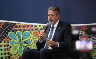 Coletiva de Imprensa. Presidente da Câmara dos Deputados, Arthur Lira