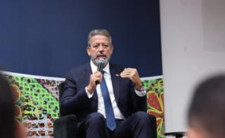 Coletiva de Imprensa. Presidente da Câmara dos Deputados, Arthur Lira