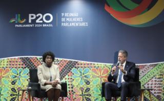 Coletiva de Imprensa. Dep. Benedita da Silva (PT - RJ) e Presidente da Câmara dos Deputados, Arthur Lira