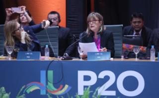 1ª Sessão de Trabalho - 1st Working Session - 1ª Sesión de trabajo. Deputada da Itália, Valentina Gio (PD - IDP)