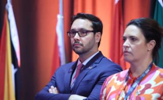 1ª Sessão de Trabalho - 1st Working Session - 1ª Sesión de trabajo. Diretor-geral da Câmara dos Deputados, Celso de Barros Correia Neto