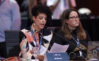 1ª Sessão de Trabalho - 1st Working Session - 1ª Sesión de trabajo. ONU Mulheres, Ana Claudia Jaquetto Pereira