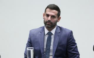 Cerimônia de posse dos novos servidores - Analistas e Consultores Legislativos. Secretário Geral da Mesa Adjunto, Alexandre Brilhante.