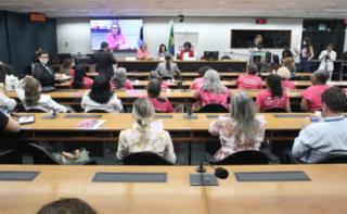 Seminário - Prevenção, detecção e tratamento dos cânceres do colo uterino e de mama. Senadora, Zenaide Maia (PSD - RN); Dep. Ana Pimentel (PT - MG) e Dep. Benedita da Silva (PT - RJ)