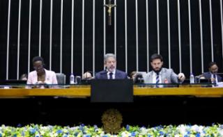 3ª Sessão de Trabalho - 3rd Working Session - 3ª Sesión de trabajo. Inter-Parlamentary Union Speaker, Mrs Tulia Ackson. Presidente da Câmara dos Deputados do Brasil, Arthur Lira (PP - AL)