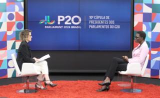 Cobertura jornalística - Media Coverage - Cobertura Periodística. Assessora das Secretarias de Comunicação Social e de Participação e Mídias Digitais da Câmara dos Deputados, Daniela Guerson André e  Inter-Parlamentary Union Speaker, Mrs Tulia Ackson.