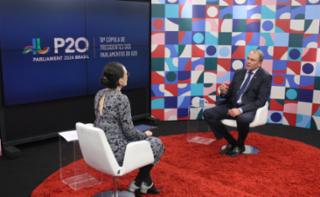 Cobertura jornalística - Media Coverage - Cobertura Periodística. Russian Deputy Chairman, Petr Tolstoy