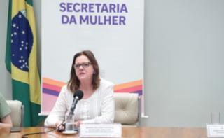 Encontro sobre a Implementação do Orçamento Sensível a Gênero. Secretaria Executiva do Ministerio das Mulheres, Maria Helena Guarezi.