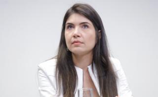 Lançamento do documentário sobre a 10ª Cúpula de Presidentes de Parlamentos do G20 (P20) e homenagem aos servidores que trabalharam no evento. Chefe de Gabinete do Presidente da Câmara, Natália Morato Camargos