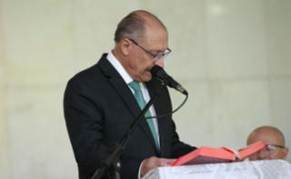 Missa em ação de graças em comemoração à abertura dos trabalhos.  Vice-presidente do Brasil, Geraldo Alckmin.
