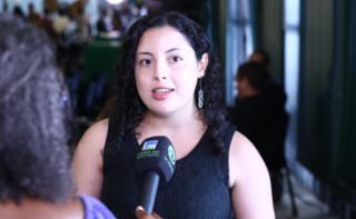 Premiação do Concurso Audiovisual pelo Fim da Violência contra a Mulher. Participante, Ana Claudia Miranda Lucena