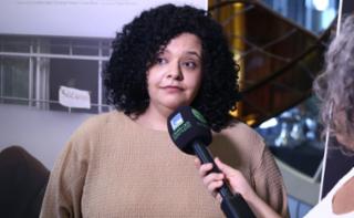 Premiação do Concurso Audiovisual pelo Fim da Violência contra a Mulher. Participante, Milena Ribeiro