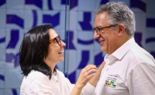 Reunião entre a Bancada Feminina e o novo Ministro da Saúde. Dep. Ana Pimentel (PT - MG) e Ministro da Saúde, Alexandre Padilha