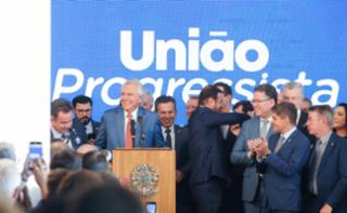 Anúncio da formação da Federação União Progressistas. Governador de Goiás, Ronaldo Caiado