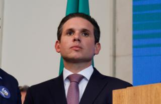 Anúncio da formação da Federação União Progressistas. Presidente da Câmara dos Deputados, Hugo Motta (REPUBLICANOS - PB)