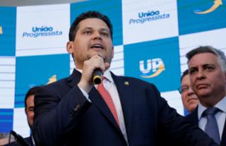 Anúncio da formação da Federação União Progressistas. Presidente do Senado Federal do Brasil, Davi Alcolumbre (UNIÃO - AP)