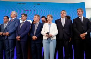 Anúncio da formação da Federação União Progressistas.