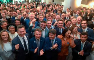 Anúncio da formação da Federação União Progressistas.