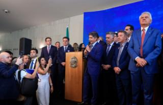 Anúncio da formação da Federação União Progressistas. Ex-deputado, Antônio Carlos Magalhães Neto.