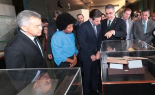 Lançamento da programação comemorativa dos 200 anos da Câmara.Dep.Cleber Verde(MDB-MA),Dep.Jack Rocha(PT-ES),Dep. Lafayette de Andrada (REPUBLICANOS - MG) e Presidente da Câmara dos Deputados, Hugo Motta (REPUBLICANOS  - PB)