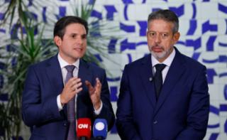 Coletiva de imprensa. Presidente da Câmara dos Deputados, Hugo Motta (REPUBLICANOS - PB) e Dep. Arthur Lira (PP - AL)