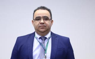 Cerimônia de abertura do Mês do Servidor. Diretor Administrativo, Mauro Limeira Mena Barreto