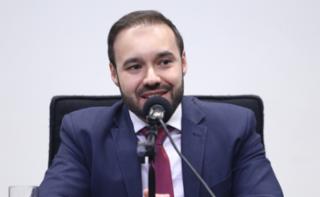 Cerimônia de abertura do Mês do Servidor. Diretor-Geral da Câmara dos Deputados, Guilherme Barbosa Brandão