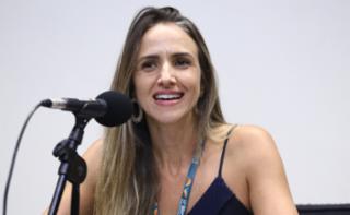 Cerimônia de abertura do Mês do Servidor. Diretora-Geral Adjunta, Amanda Maria Ramalho de Carvalho